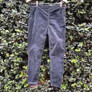 Gap 1969 Olive Green 🍸 Velour Side Zip Legging